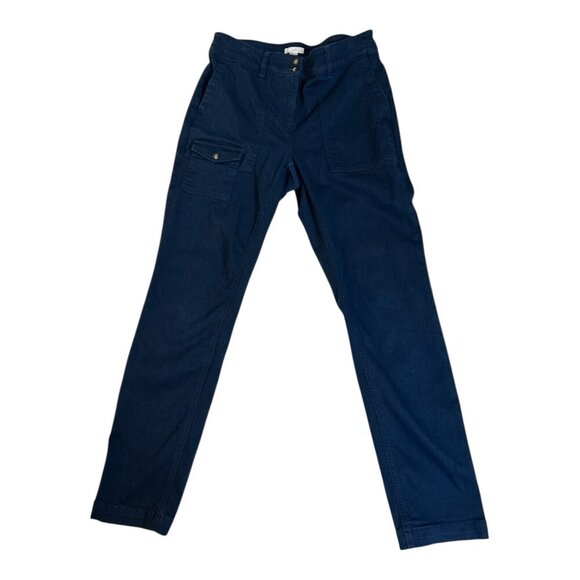 J. Jill Pants - J. Jill High-Rise Cargo Cargos Women Size 4 | Navy Stretch Casual
